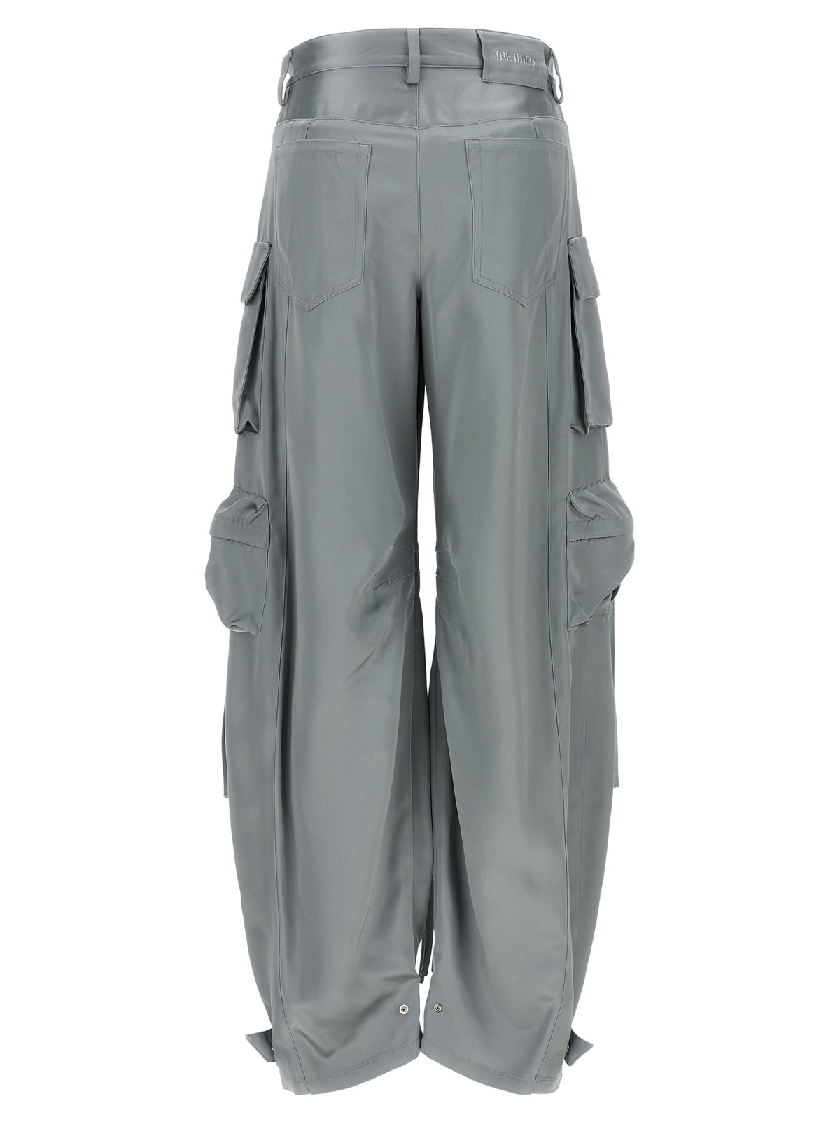 The Attico Cargohose aus grauer Viskose