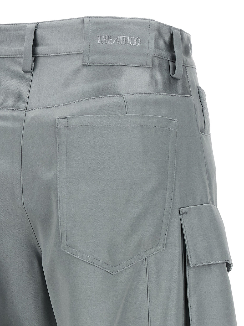 The Attico Cargohose aus grauer Viskose