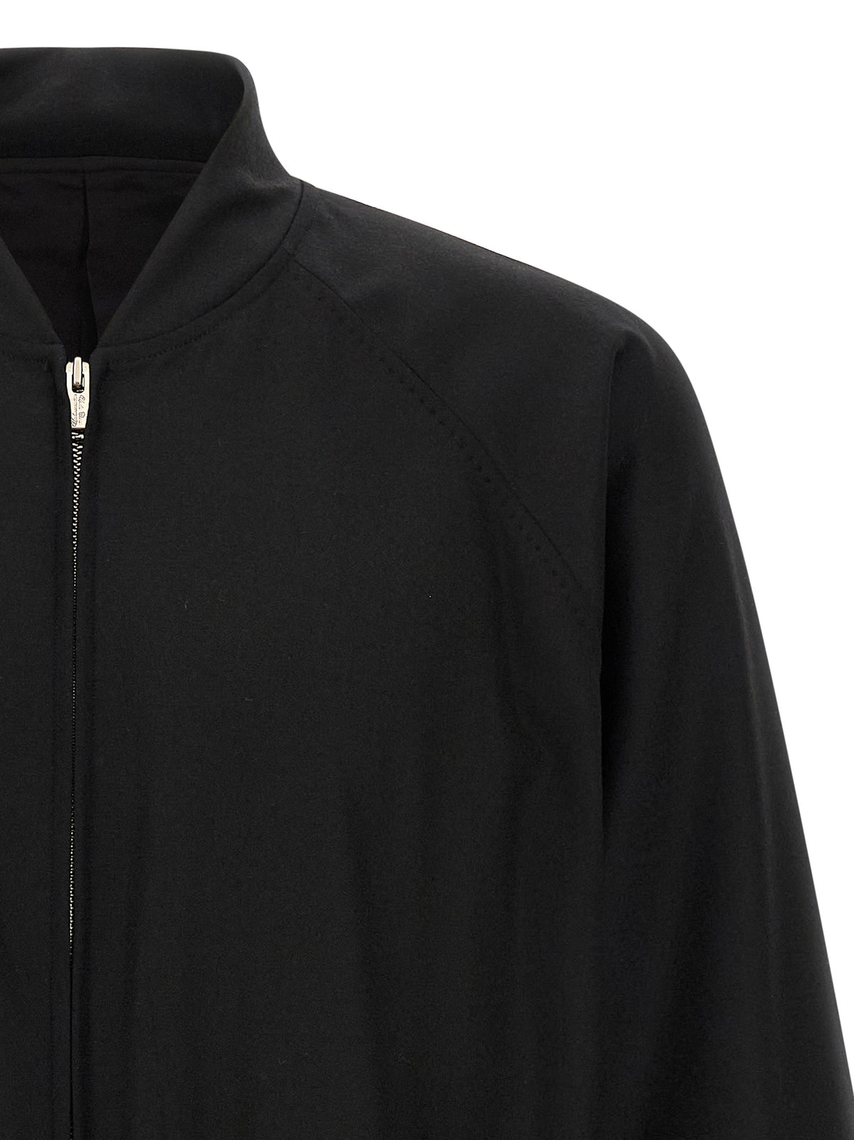 Schwarze Bomberjacke aus Wolle von Undercover