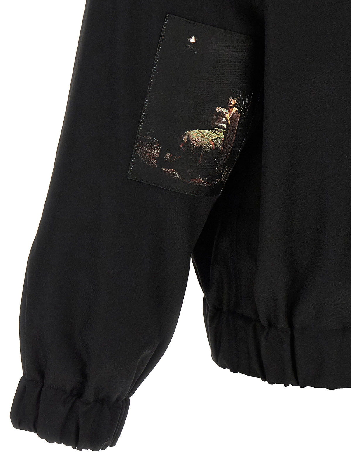 Schwarze Bomberjacke aus Wolle von Undercover