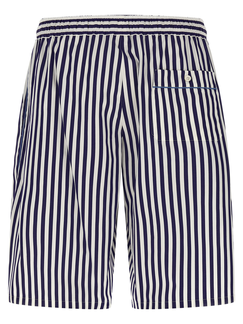 Dolce & Gabbana Blue Cotton Bermuda Shorts