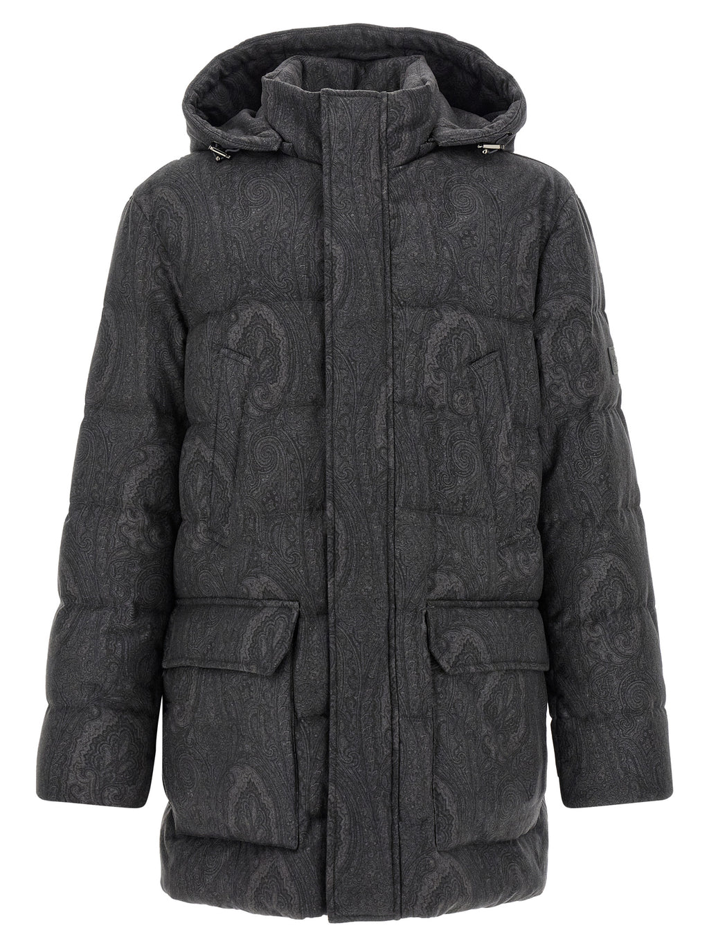 Etro Gray Wool Coat