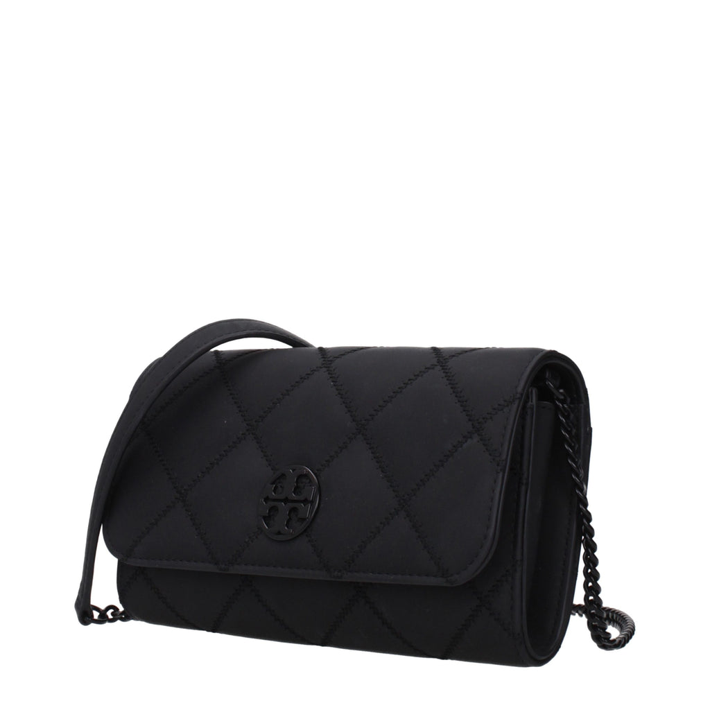 Tory Burch Black Leather Clutch Bag