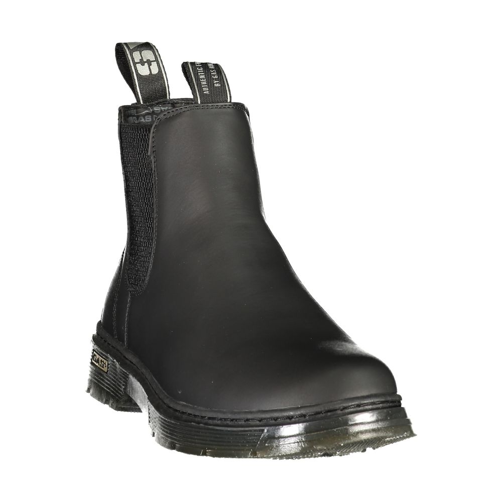Gas Black Polyurethane Women's Bootie