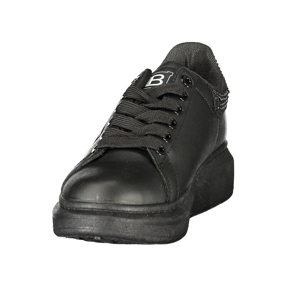 Laura Biagiotti Black Polyurethane Women's Sneaker