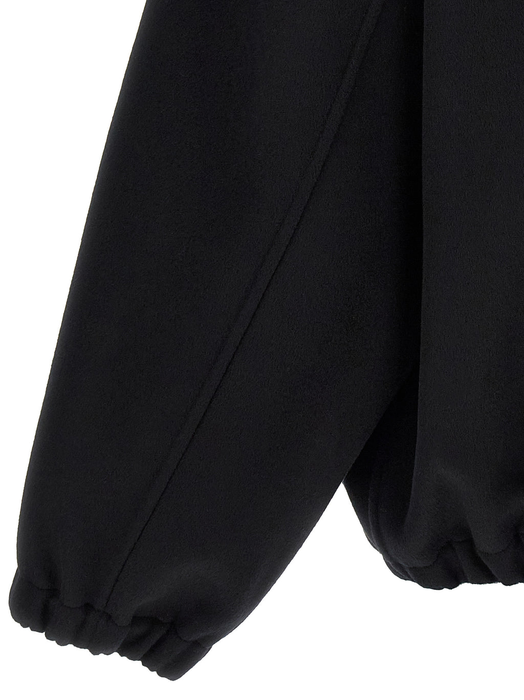 SSSTEIN Black Wool Full-Length Jacket