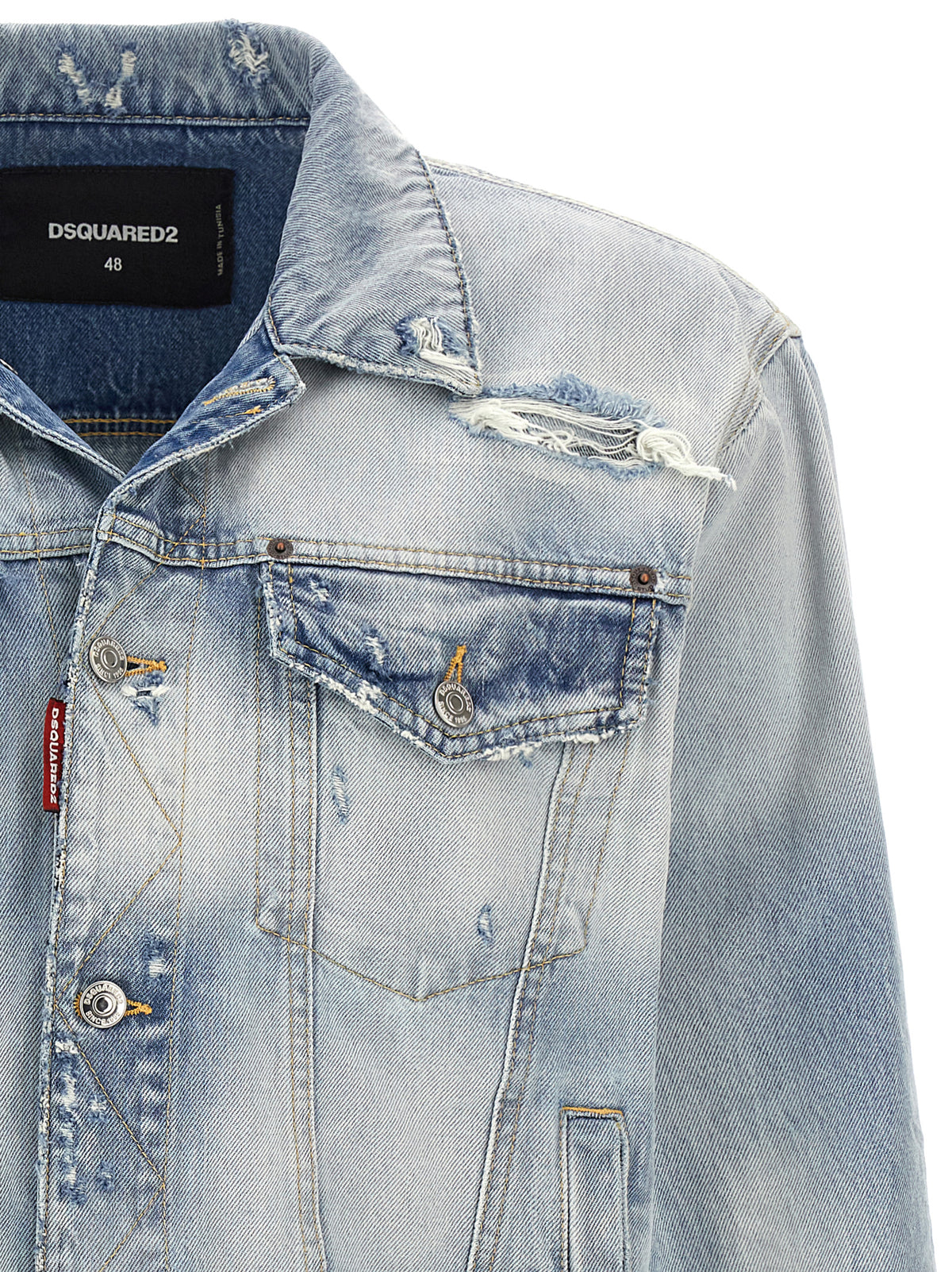 Dsquared² Blue Cotton Denim Jacket