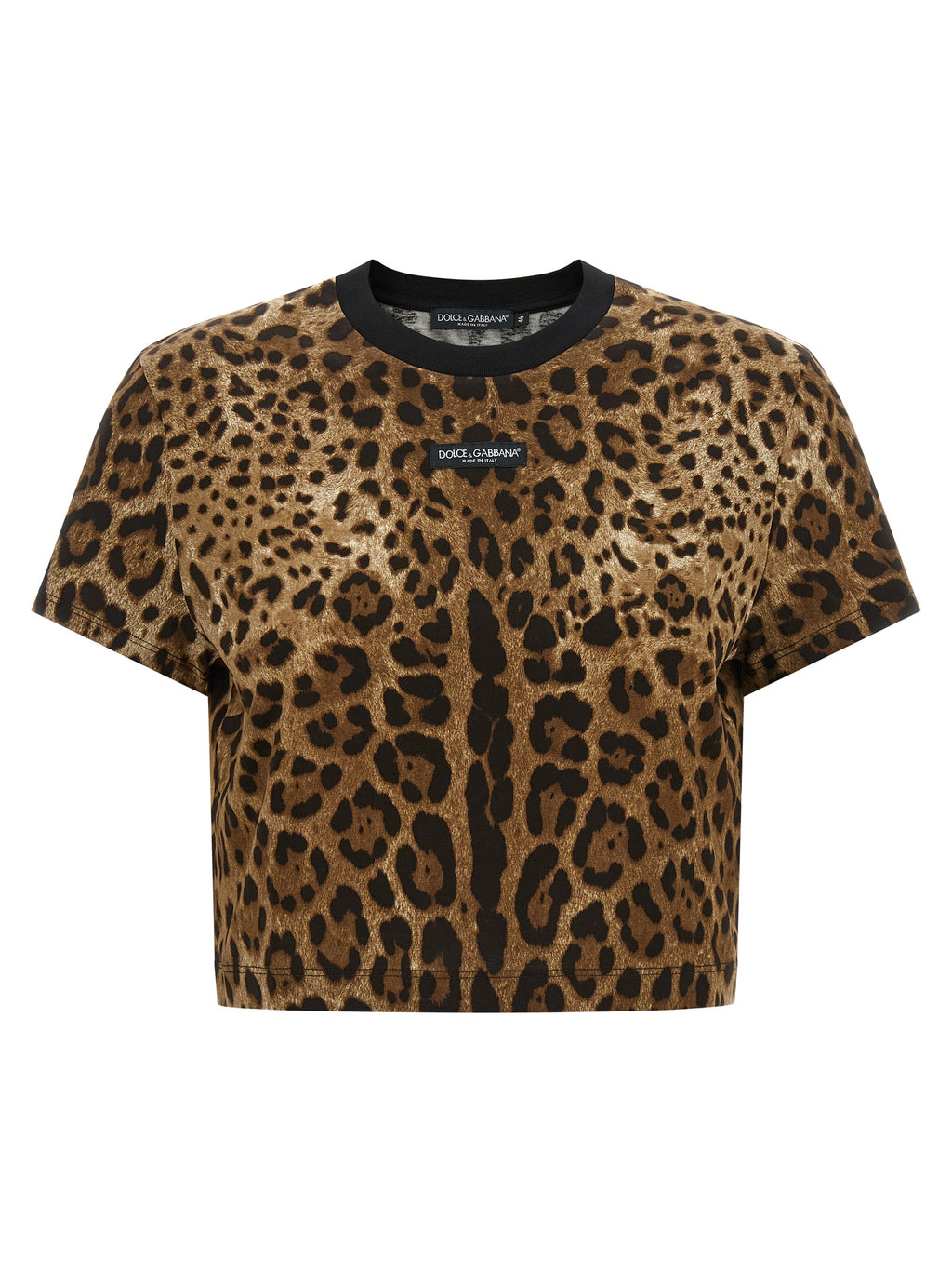 Dolce & Gabbana Brown Cotton T-Shirt