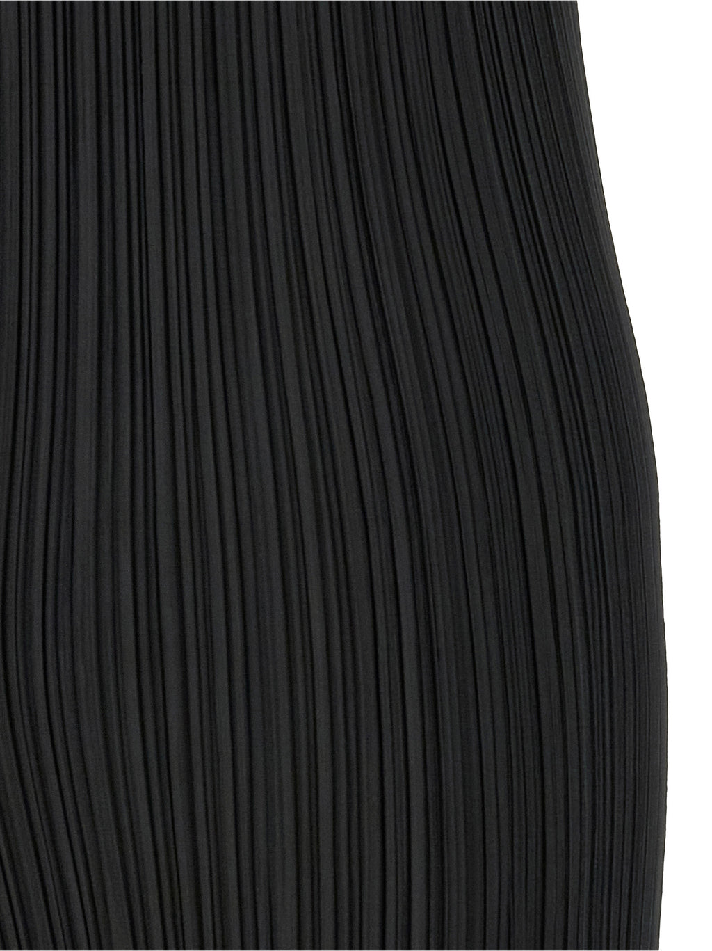 PLEATS PLEASE ISSEY MIYAKE Black Polyester Midi Dress