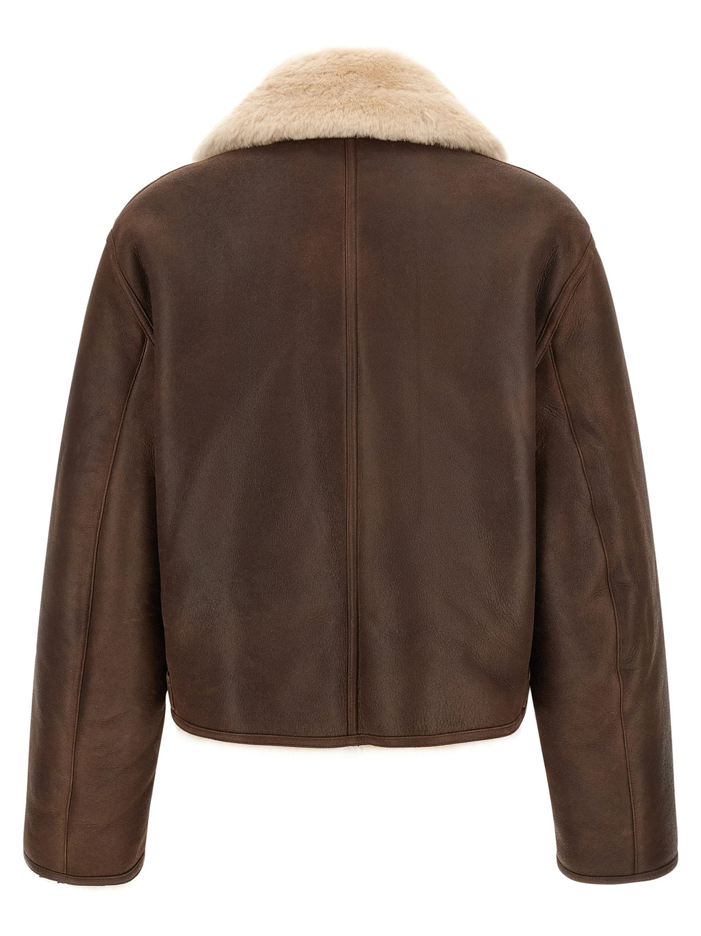 CO Brown Calfskin Leather Jacket