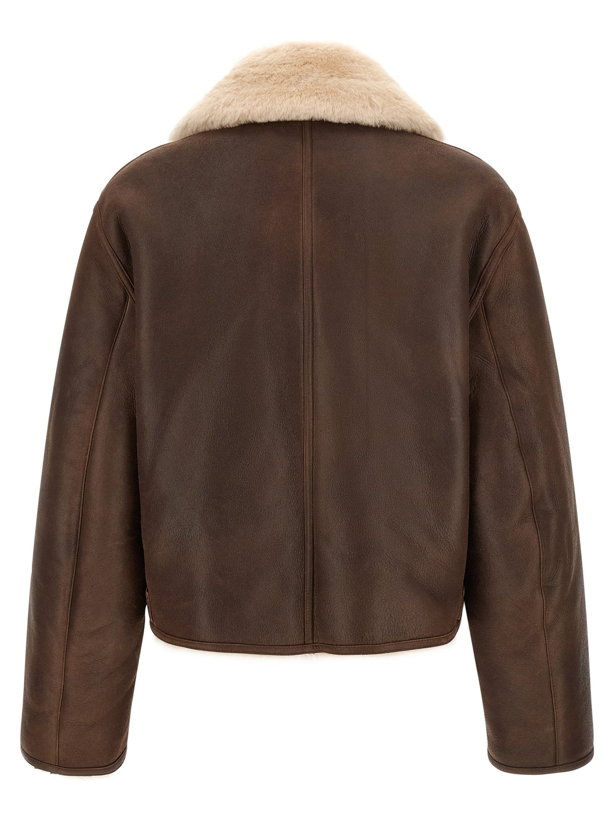 CO Brown Calfskin Leather Jacket
