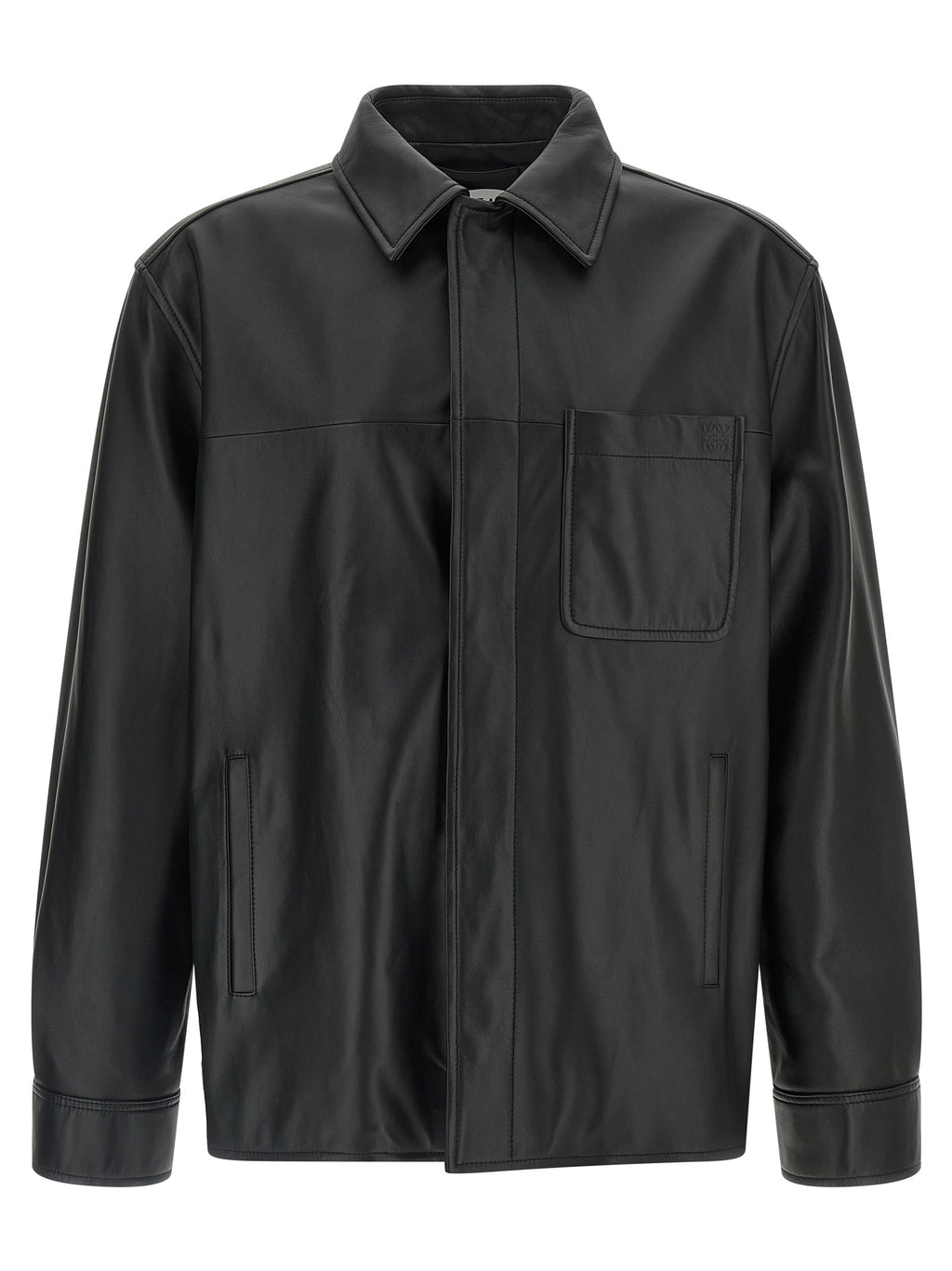Loewe Black Lamb Leather Leather Jacket