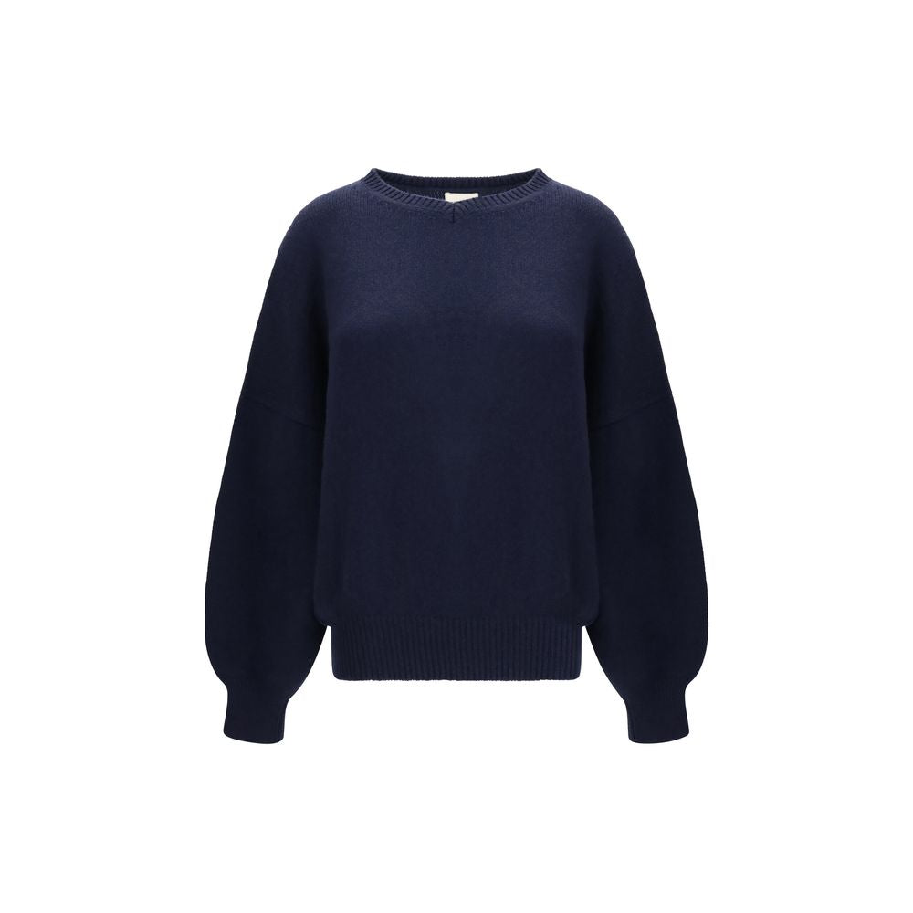 Khaite Blue Cashmere Sweatshirt