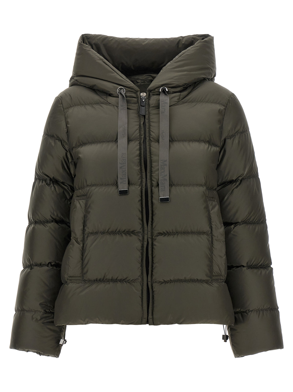 Max Mara Bicolor Polyester Full-Length Jacket