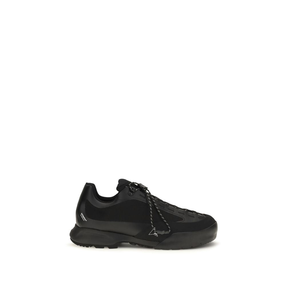 ROA Black Nylon Athletic Sneakers