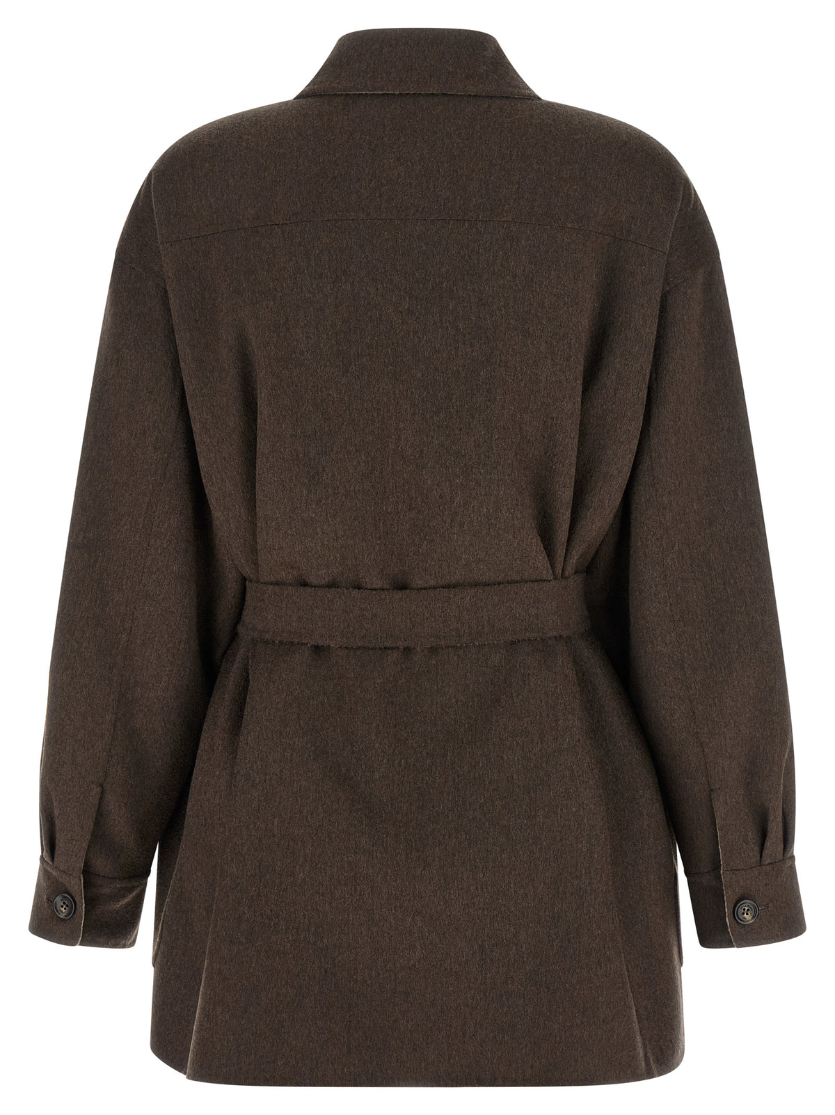 Max Mara Multicolor Cashmere Full-Length Jacket