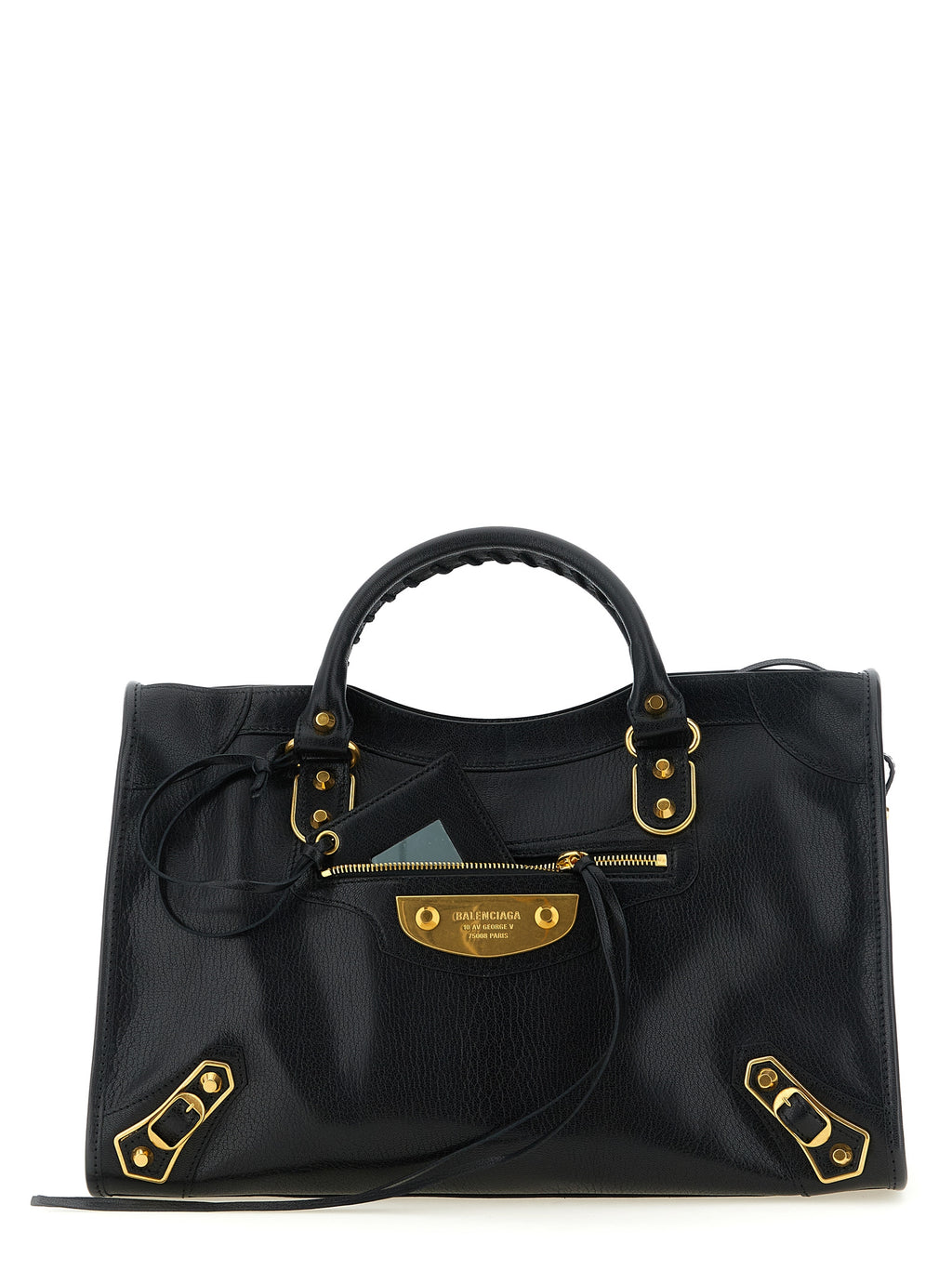 Balenciaga Black Goatskin Handbag