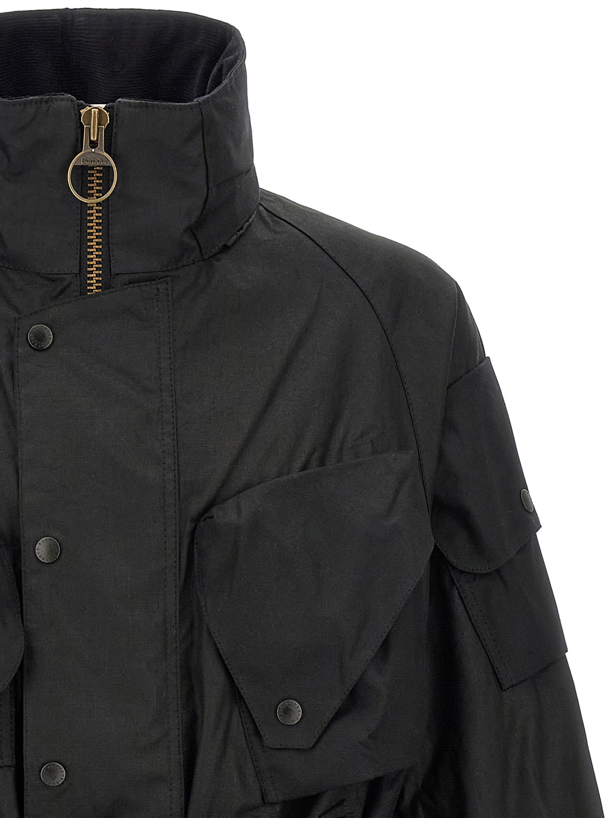 Barbour Black Cotton Shell Jacket