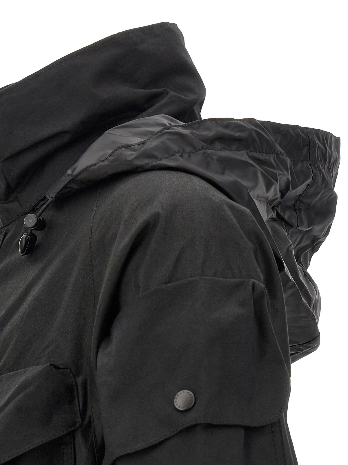 Barbour Black Cotton Shell Jacket