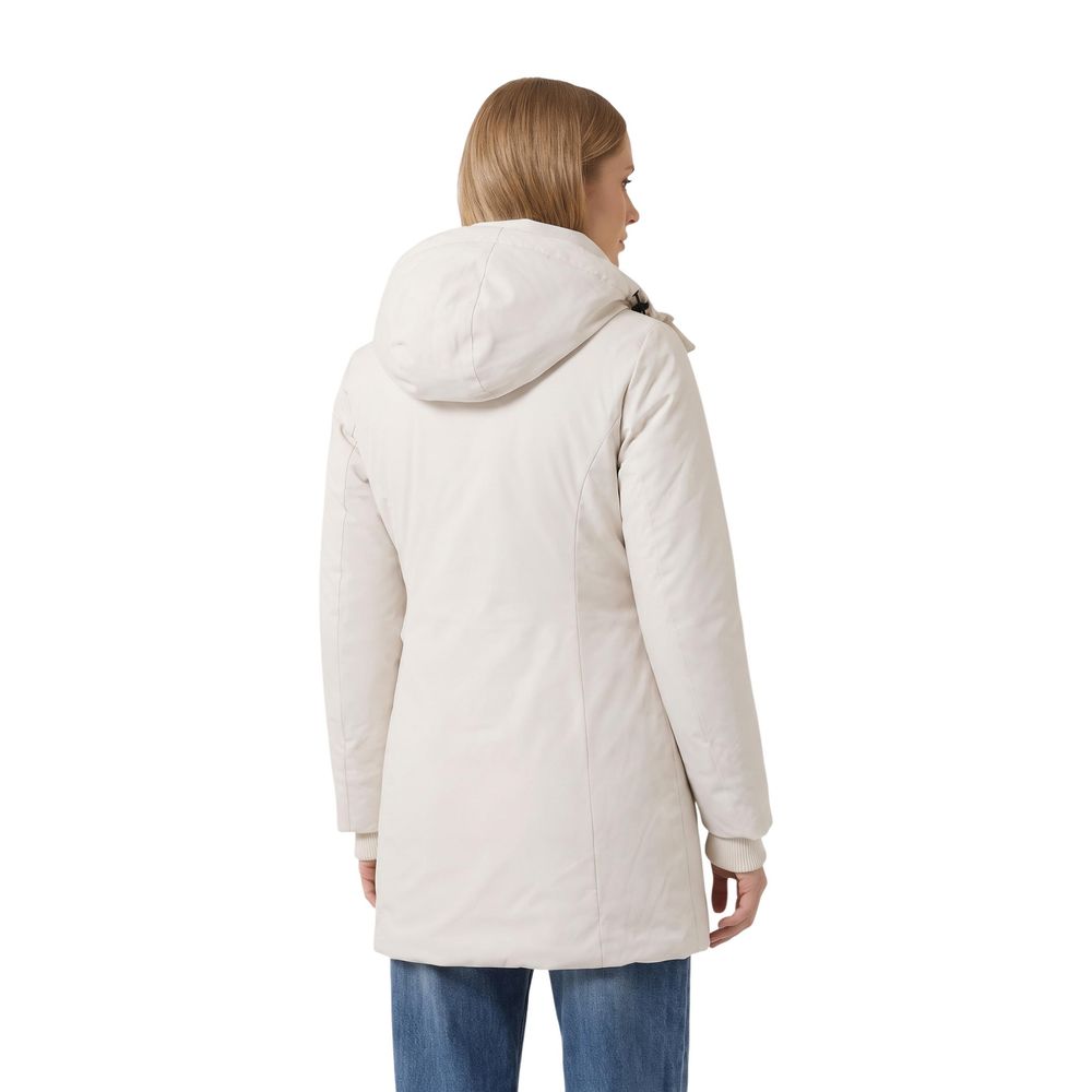Refrigiwear Cream Polyester Full-Length Jacket