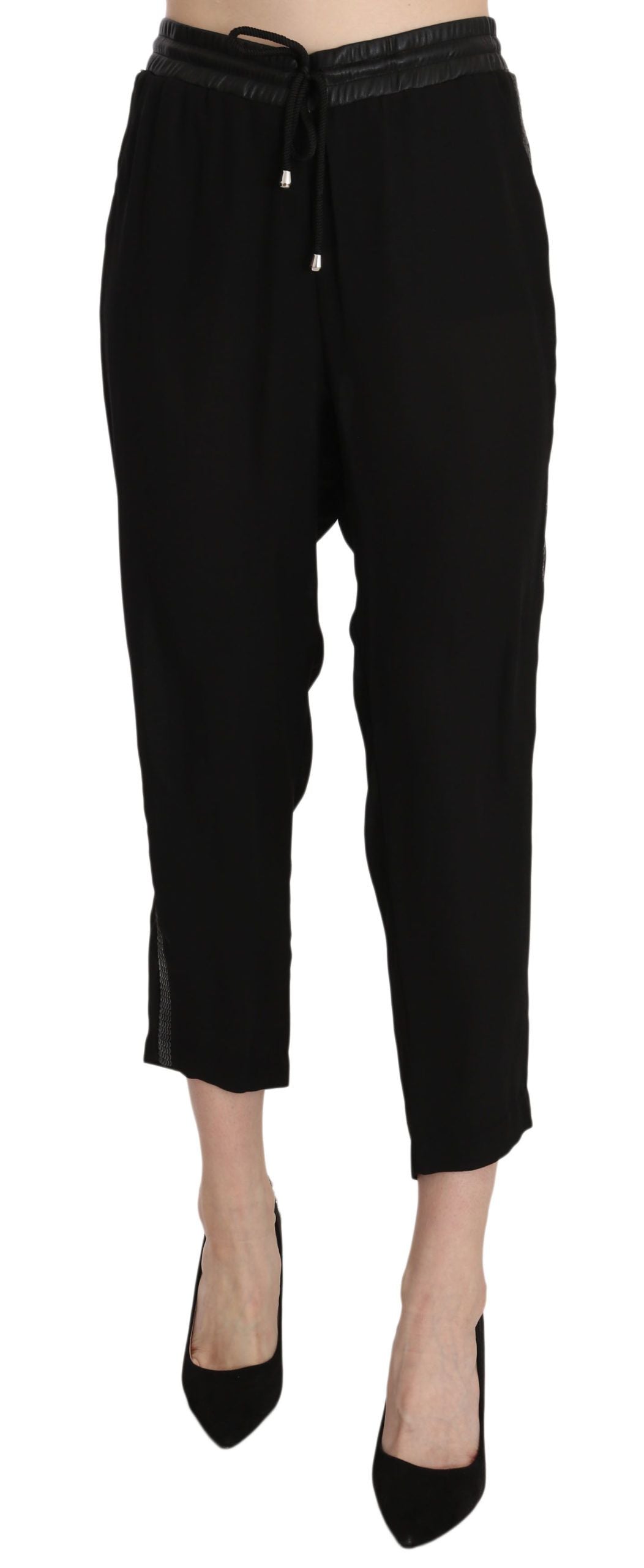 Guess Black Cropped Pants for Women