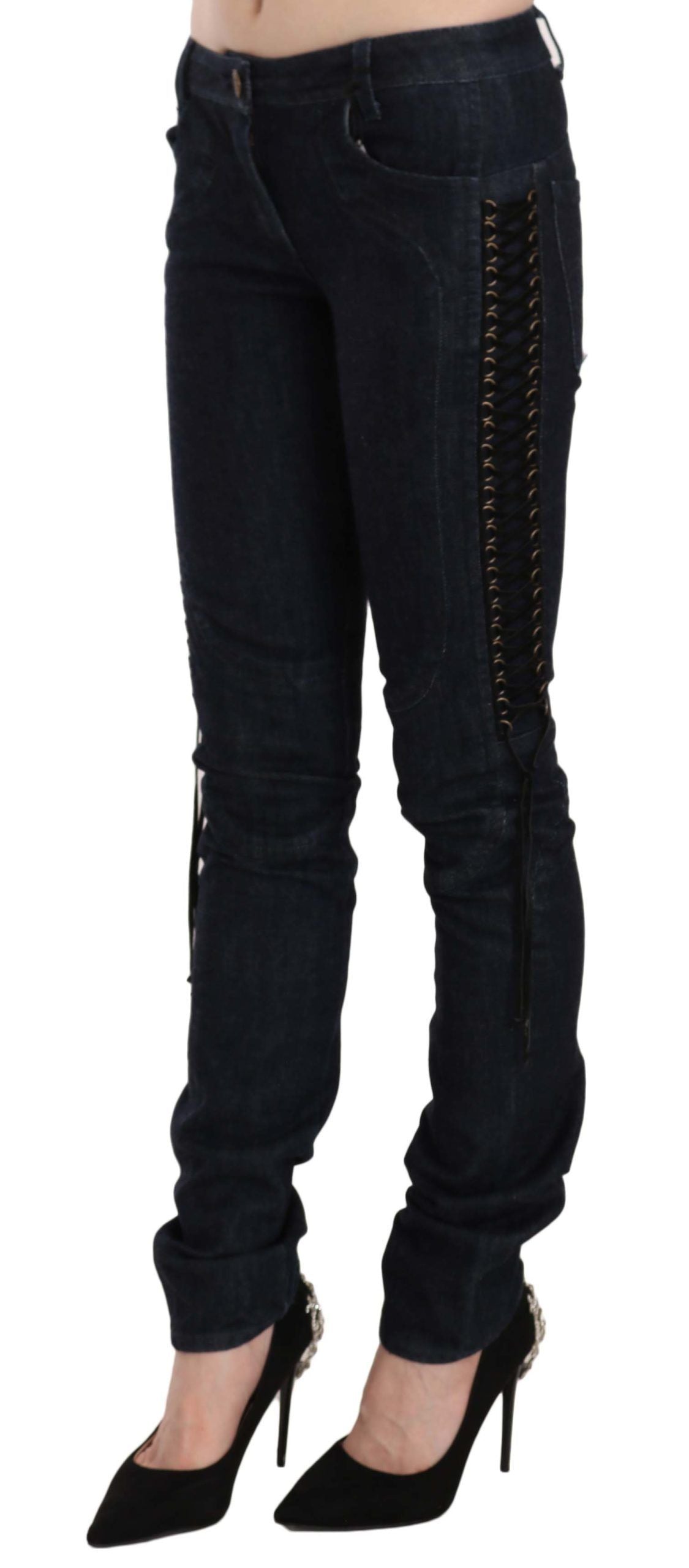 Just Cavalli Black Skinny Pants for Women detail view
