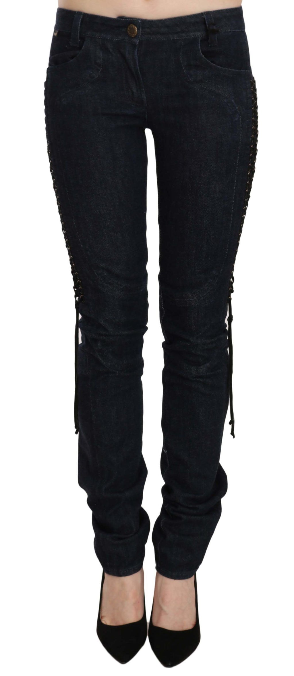 Just Cavalli Black Skinny Pants for Women