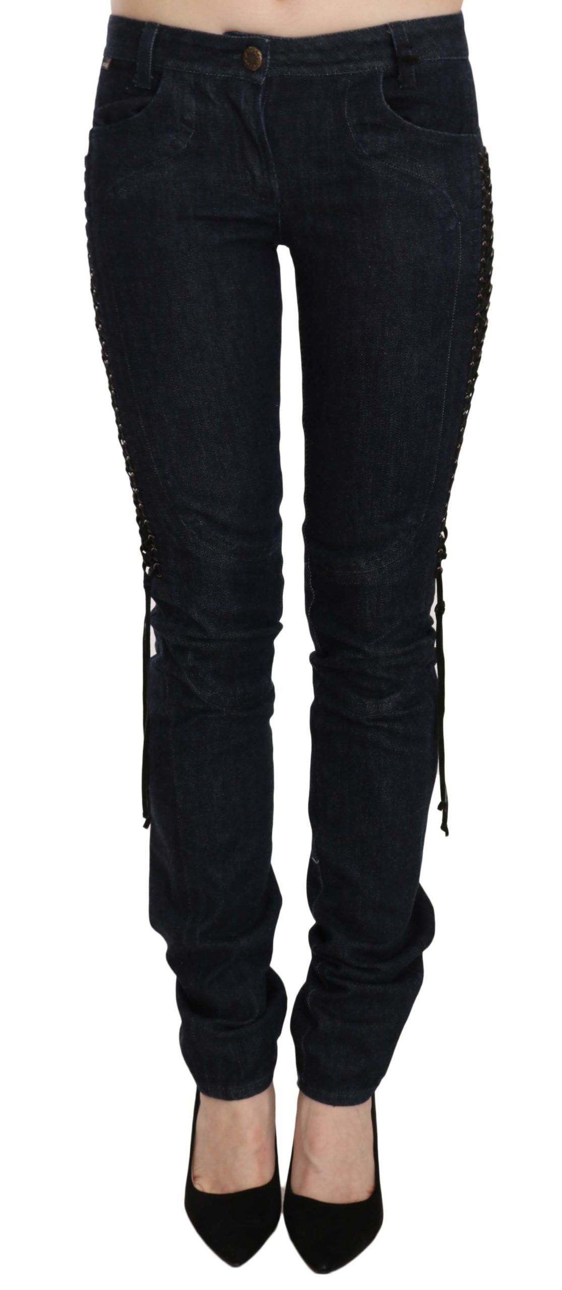 Just Cavalli Black Skinny Pants for Women