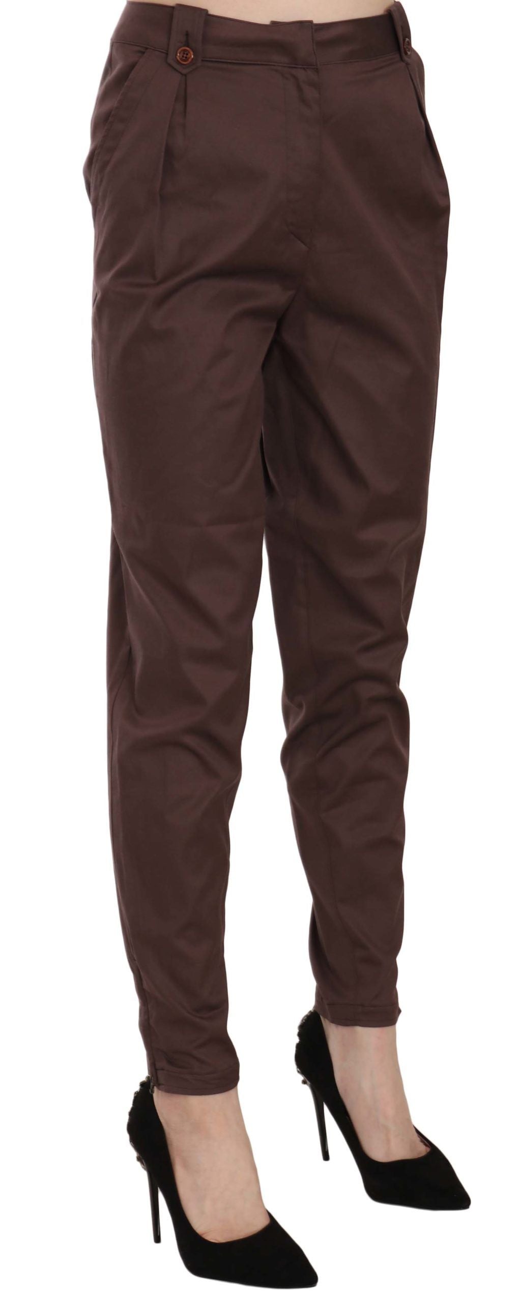 Just Cavalli Brown Casual Pants for Women side view