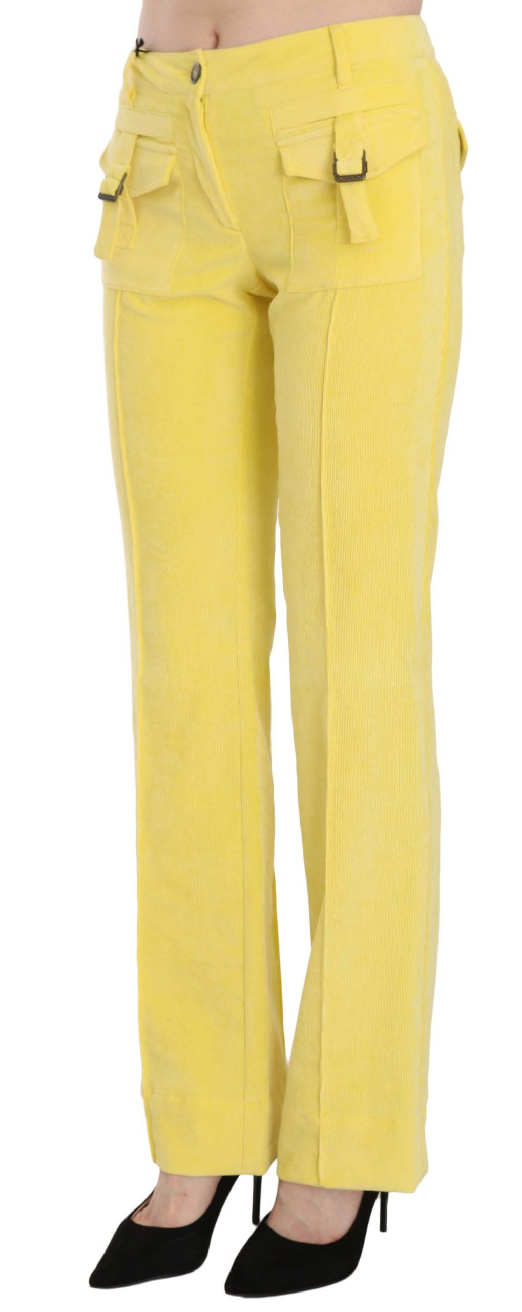 Just Cavalli Yellow Casual Pants for Women detail view