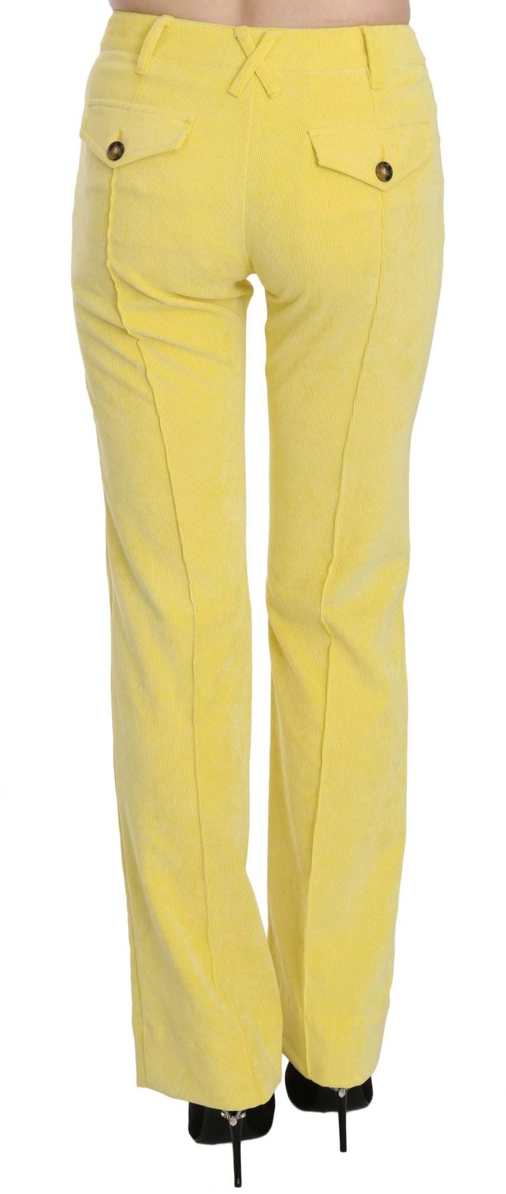 Just Cavalli Yellow Casual Pants for Women side view