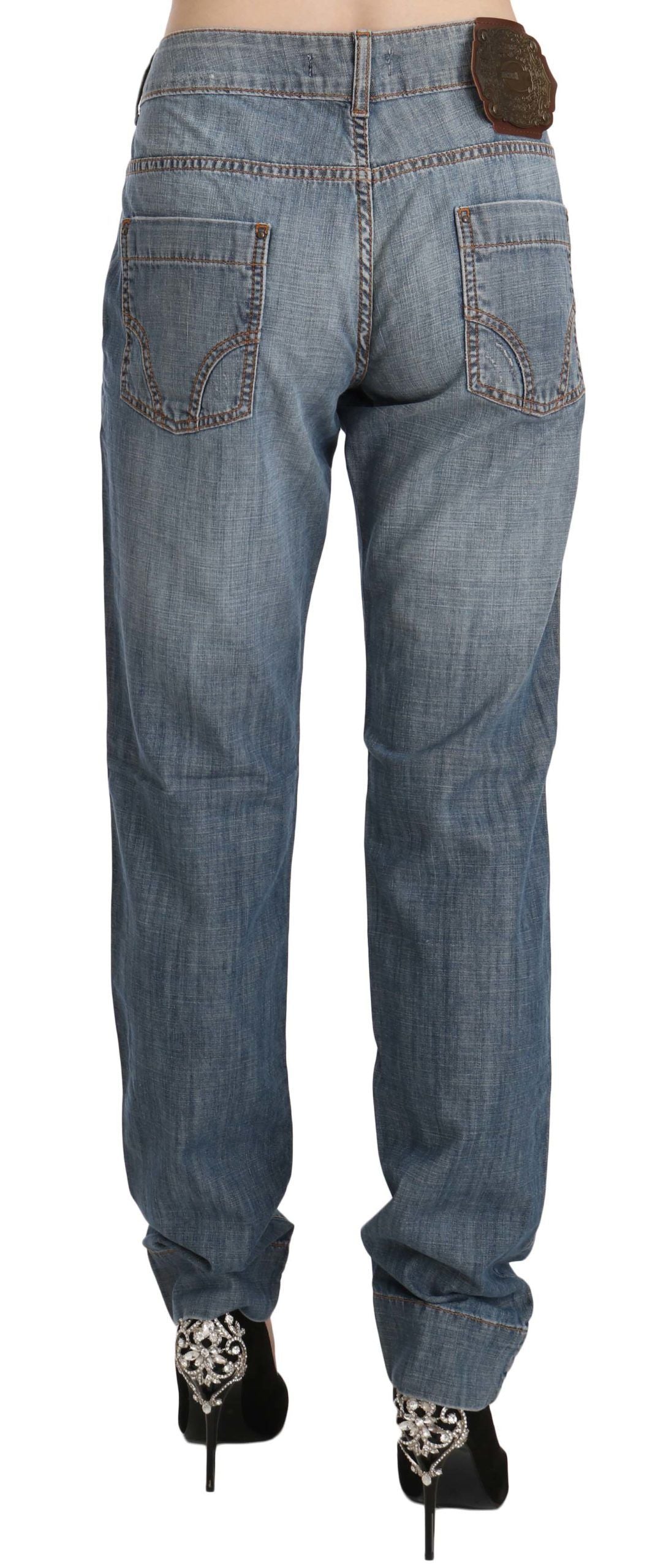 Just Cavalli Blue Slim Fit Jeans for Women side view