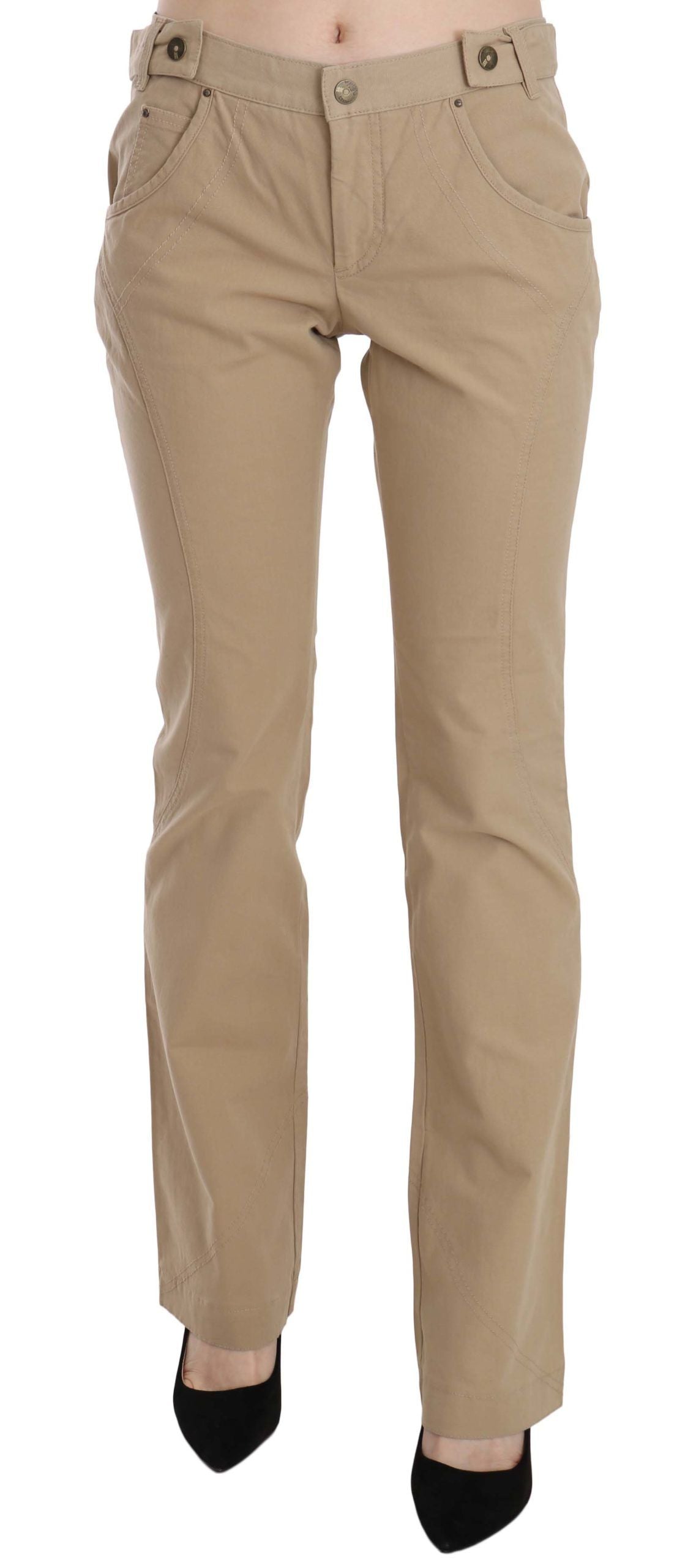 Just Cavalli Beige Casual Pants for Women
