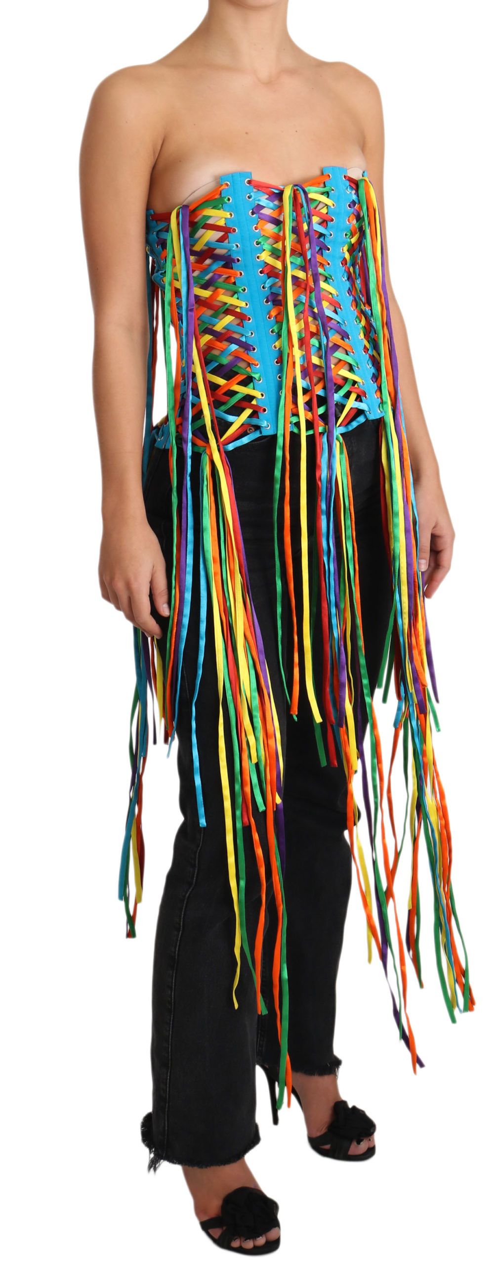 Dolce & Gabbana Multicolor Sleeveless T-Shirt for Women alternate view