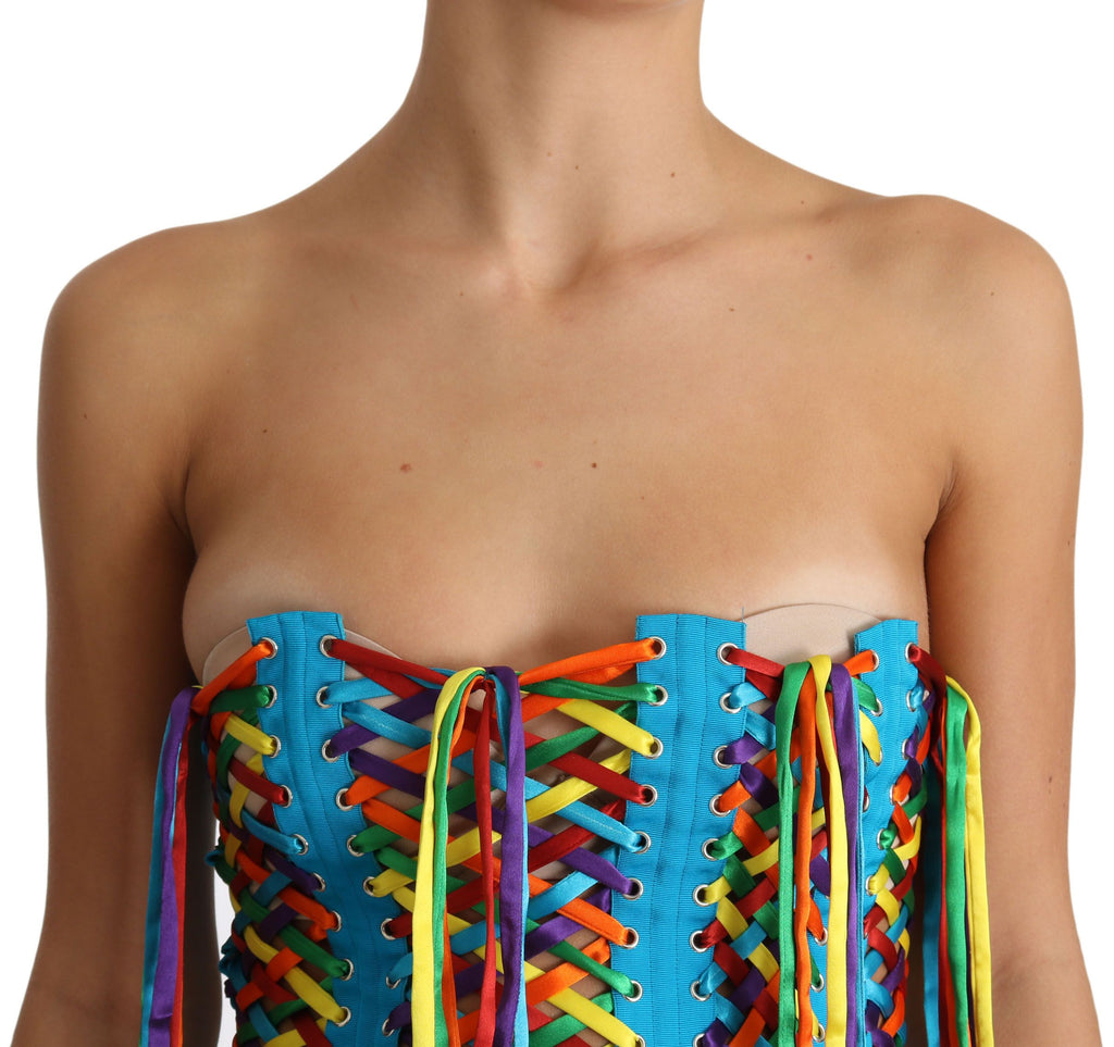 Dolce & Gabbana Multicolor Sleeveless T-Shirt for Women additional view