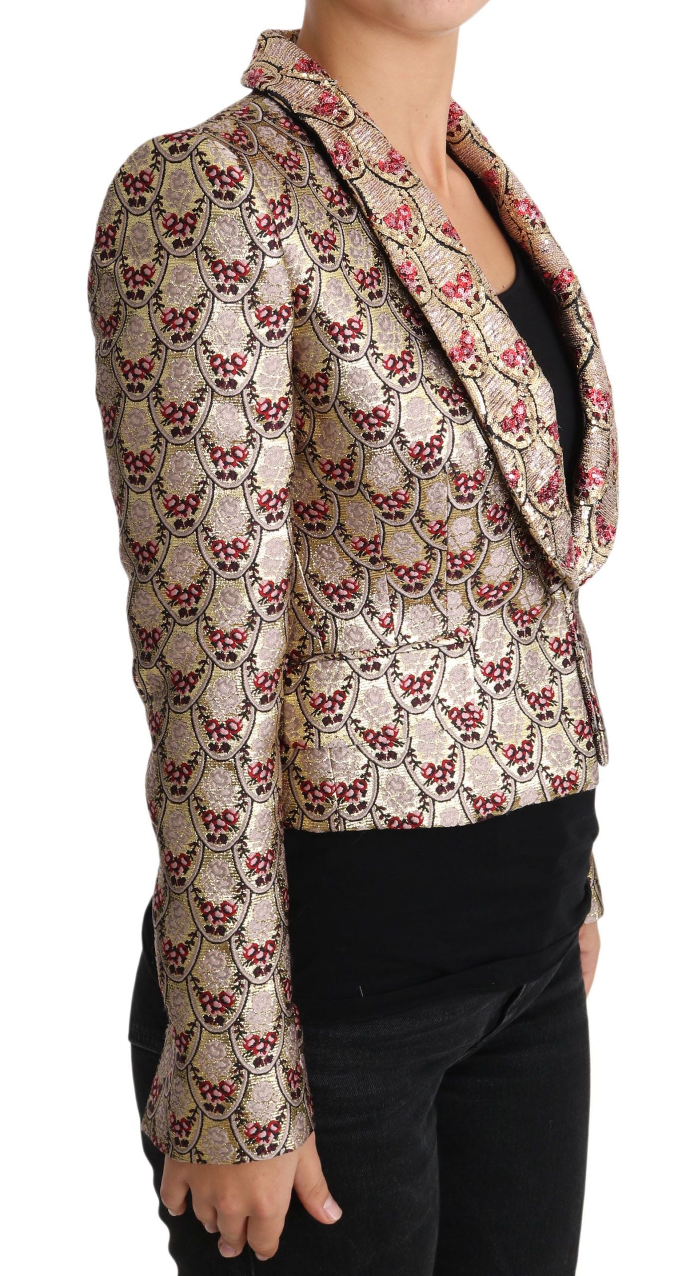 Dolce & Gabbana Gold Blazer for Women additional view