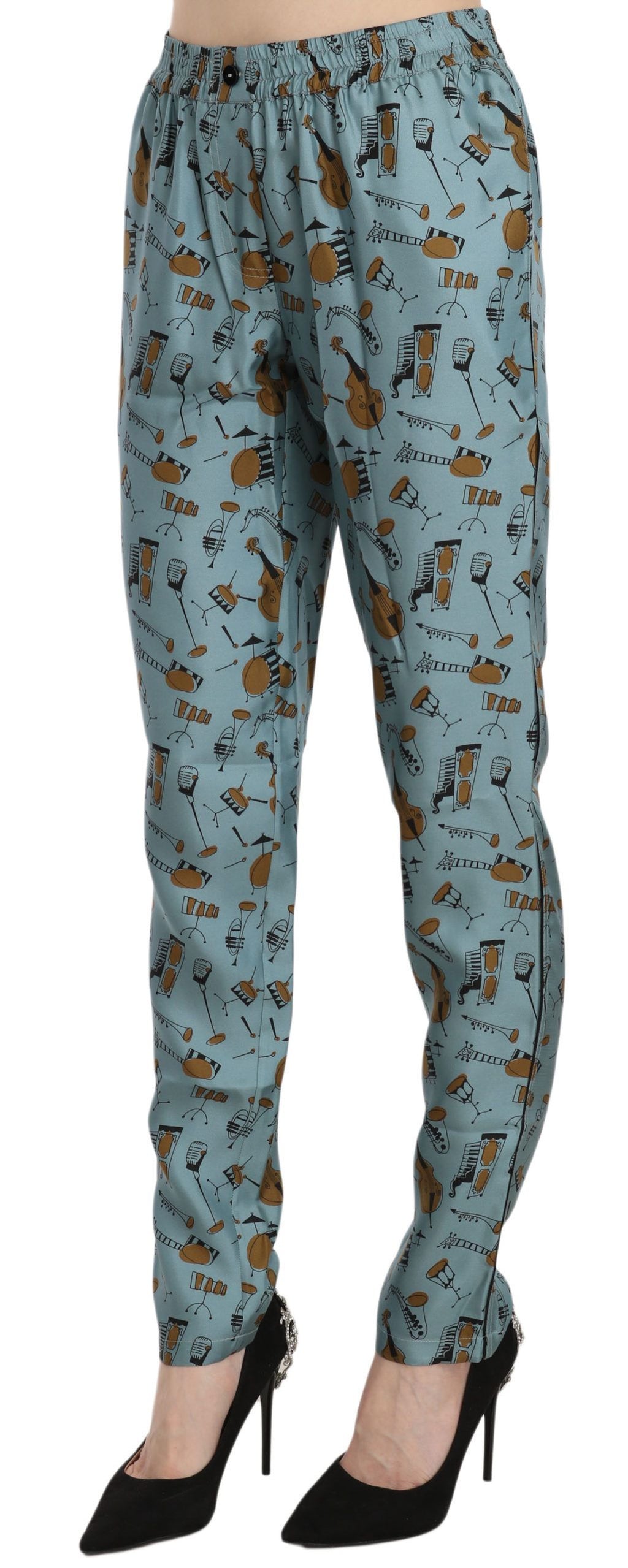 Dolce & Gabbana Blue Casual Pants for Women detail view