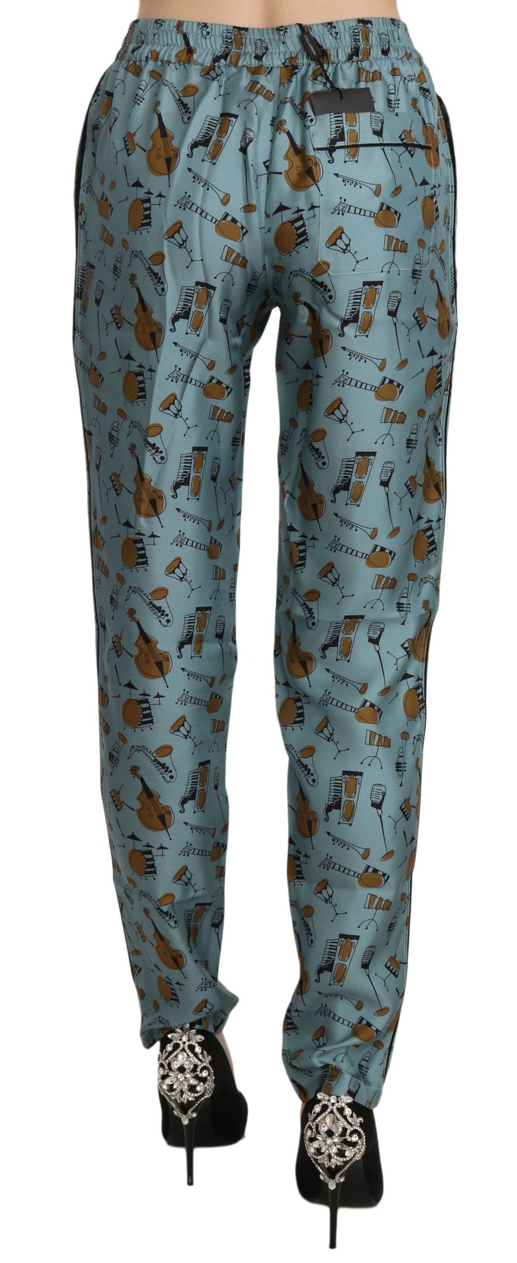 Dolce & Gabbana Blue Casual Pants for Women side view