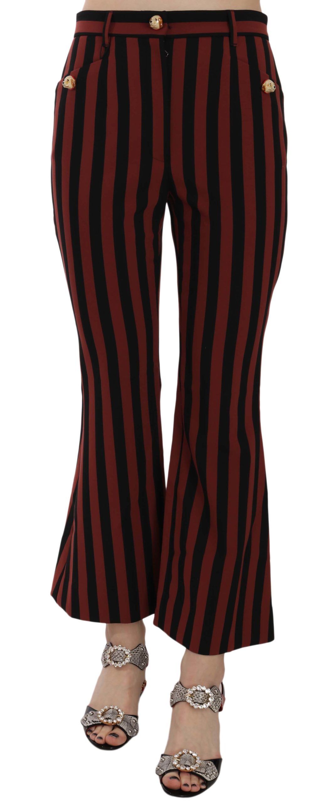 Dolce & Gabbana Black Flared Pants for Women side view