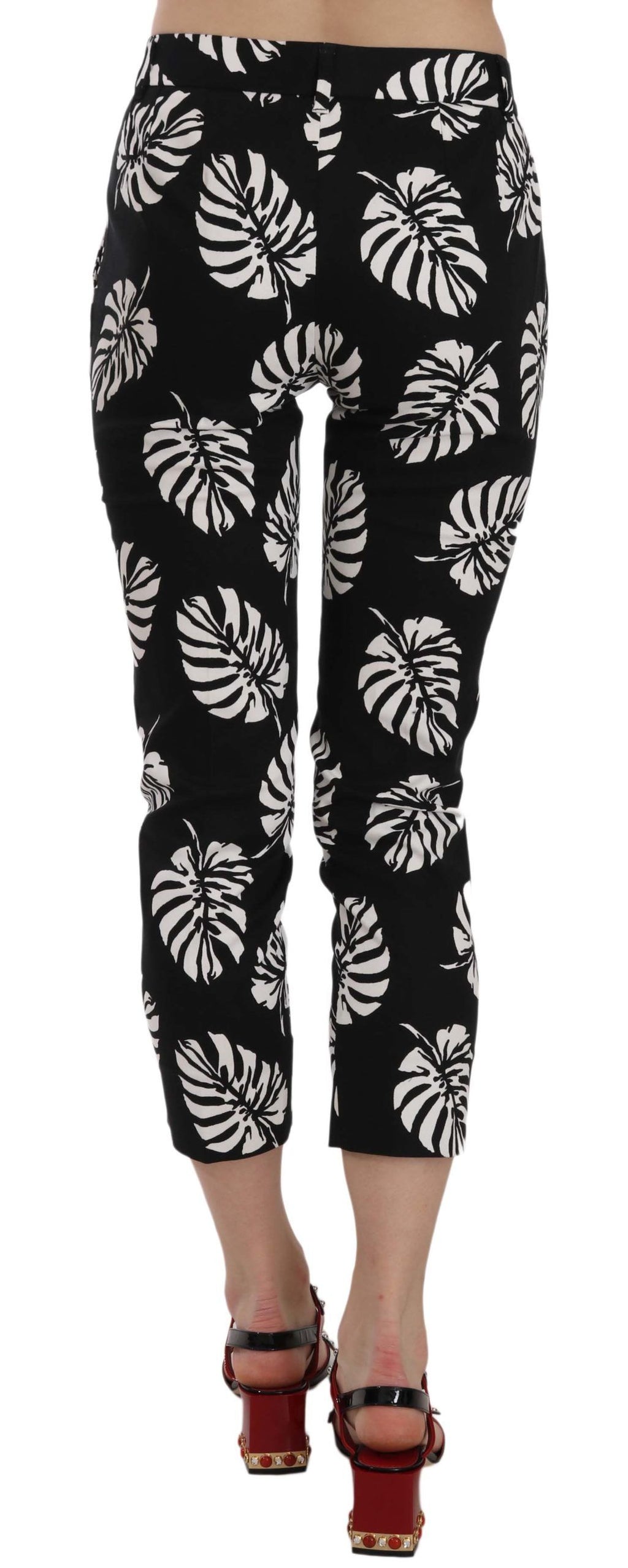 Dolce & Gabbana Black Skinny Pants for Women side view