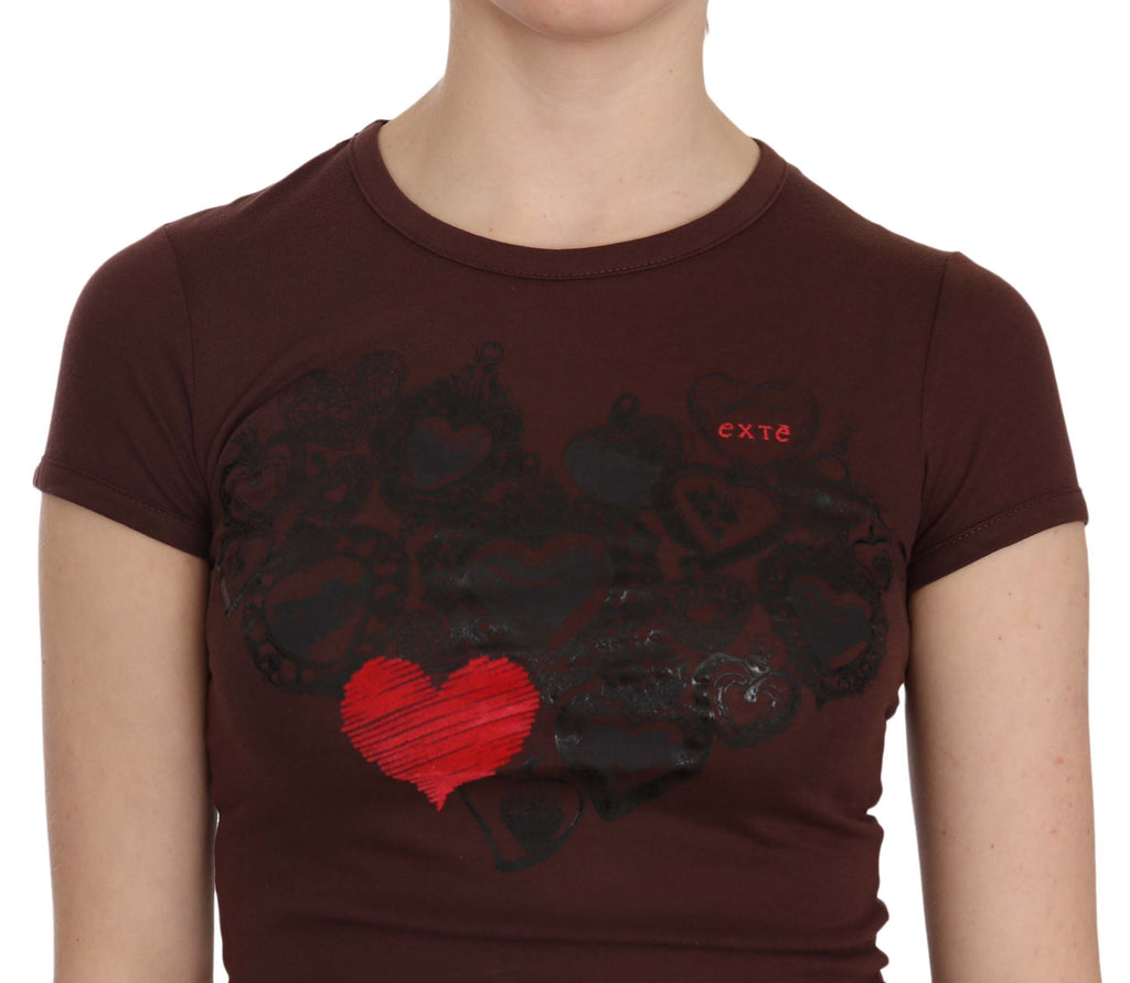 Exte Brown T-Shirt for Women side view