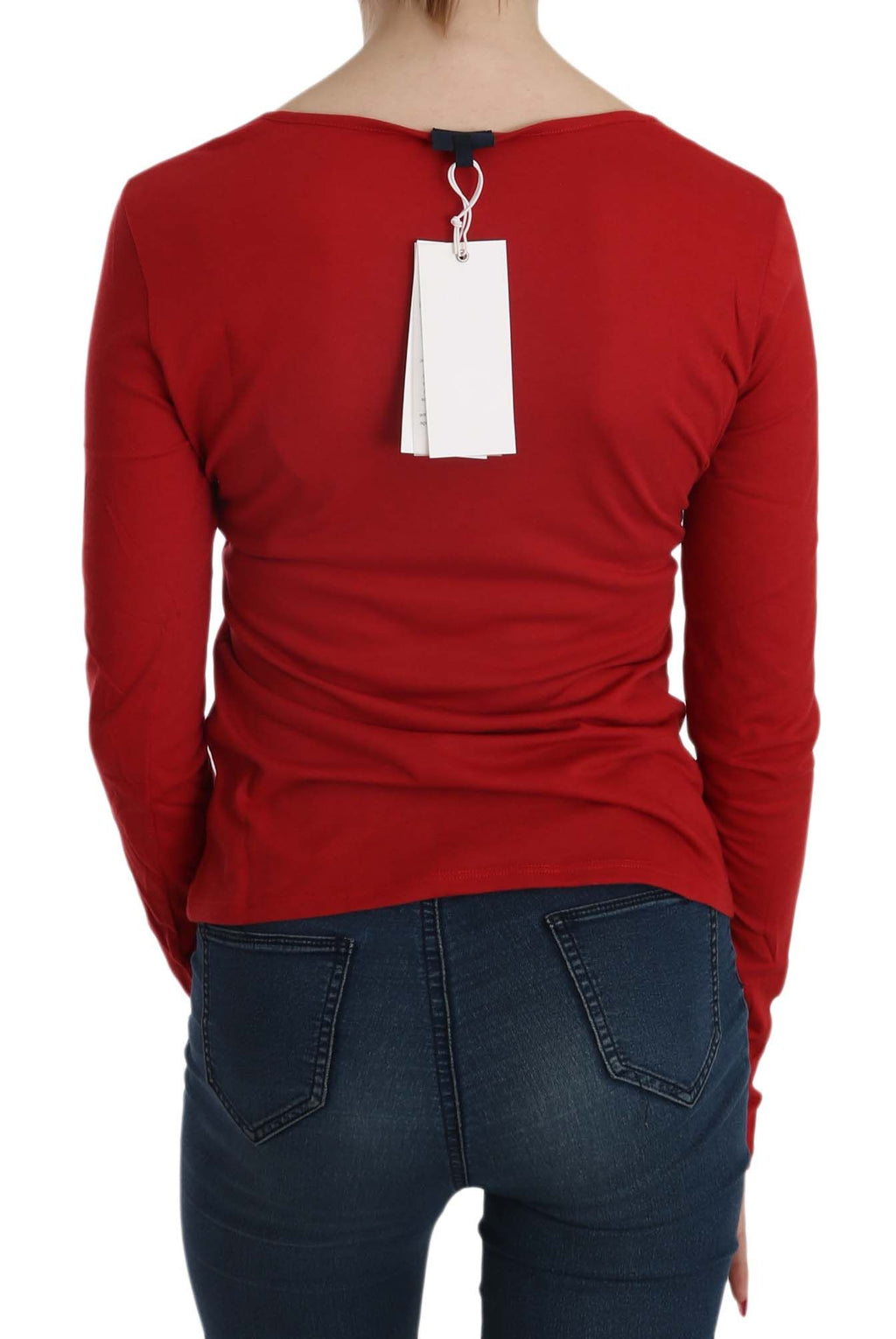 Exte Red Long Sleeve T-Shirt for Women side view