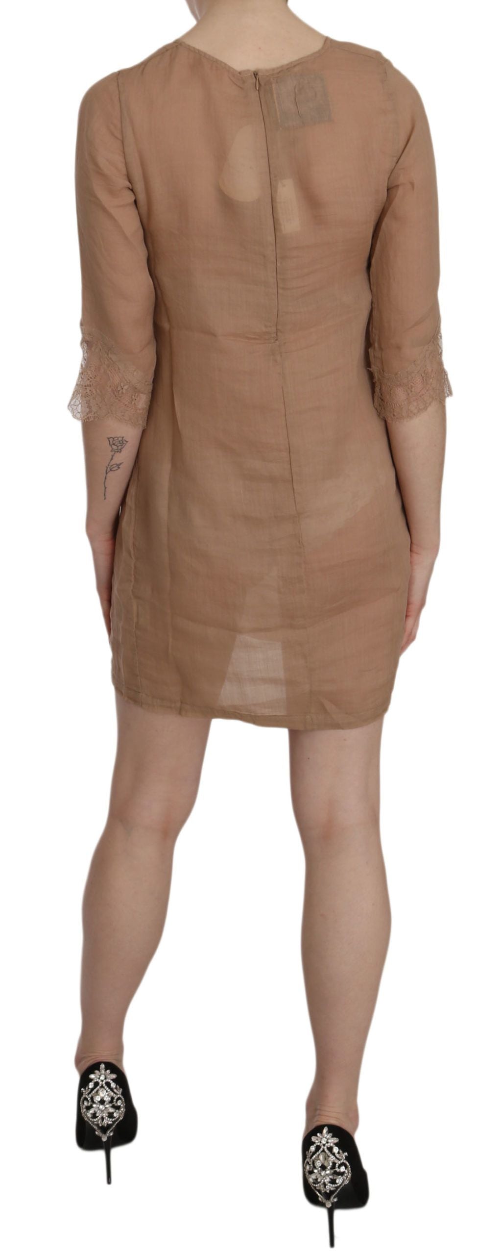 PINK MEMORIES Brown Short for Women side view