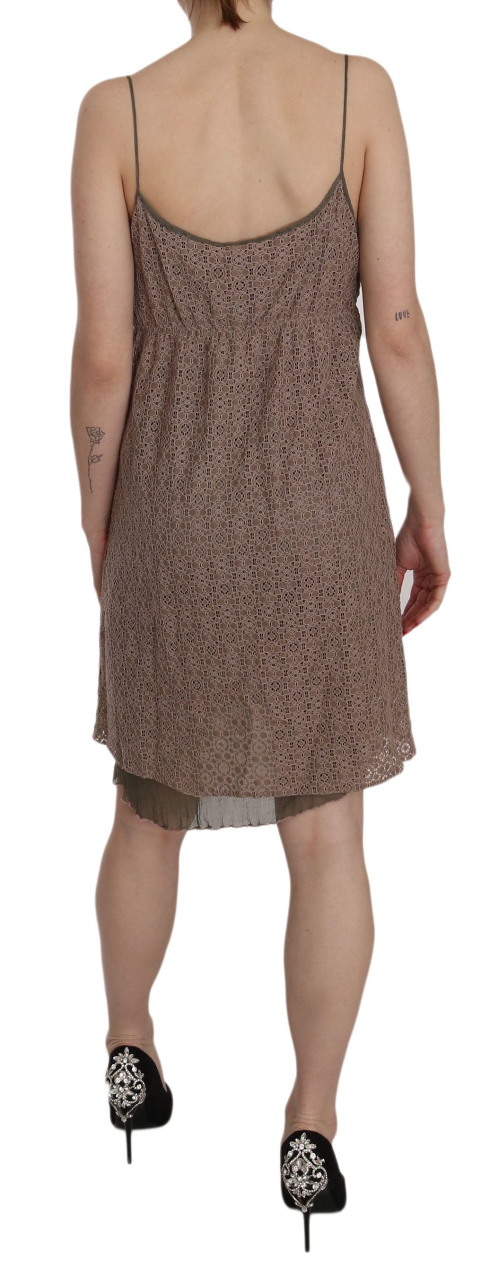 PINK MEMORIES Green Short for Women side view