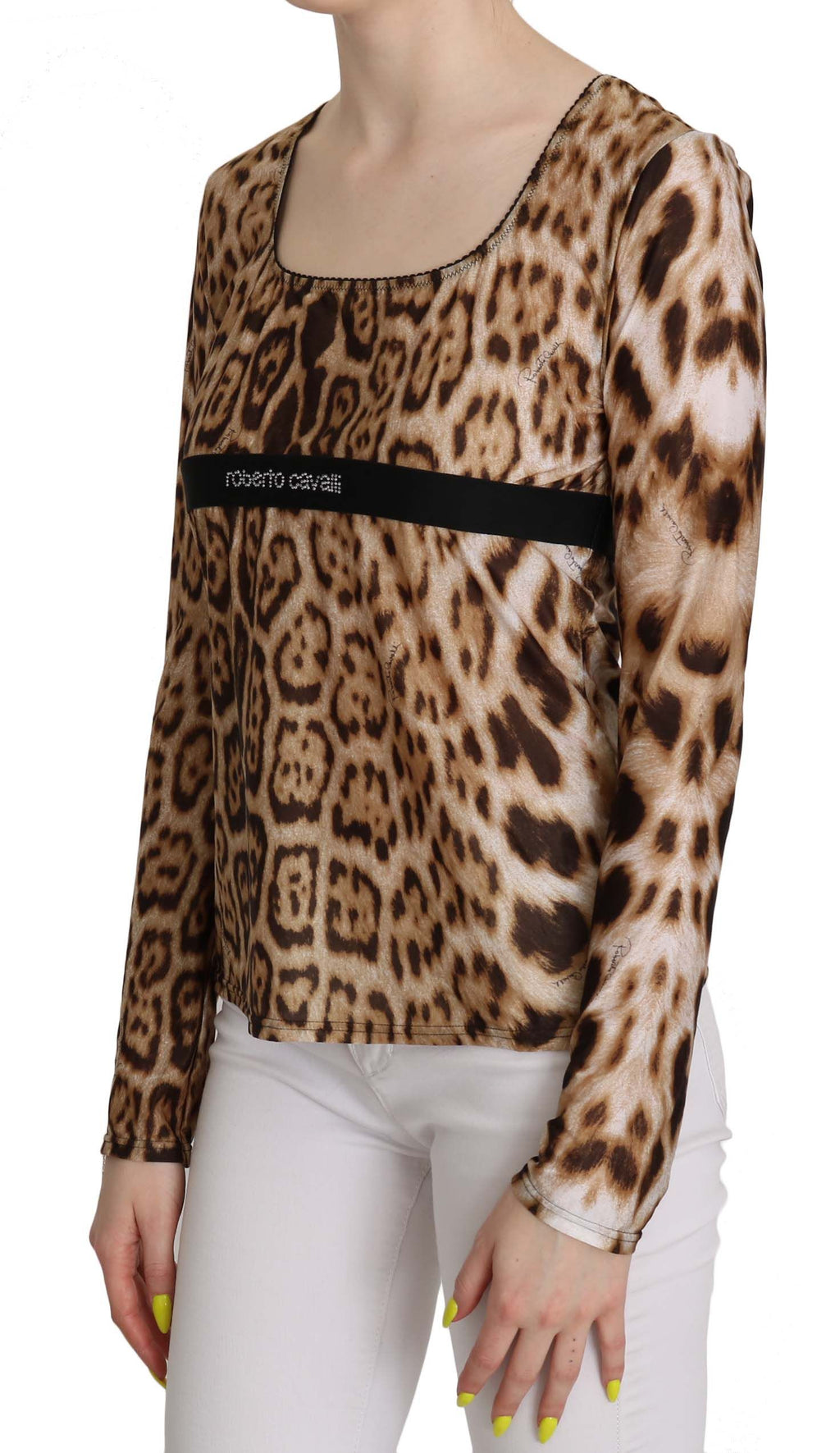 Roberto Cavalli Brown Long Sleeve T-Shirt for Women alternate view