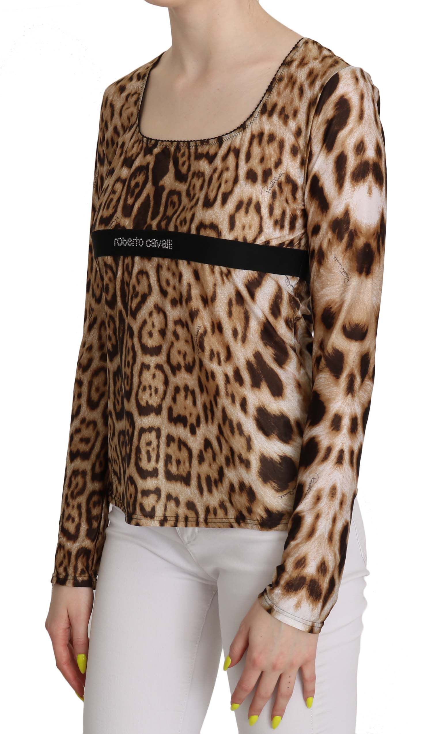 Roberto Cavalli Brown Long Sleeve T-Shirt for Women alternate view