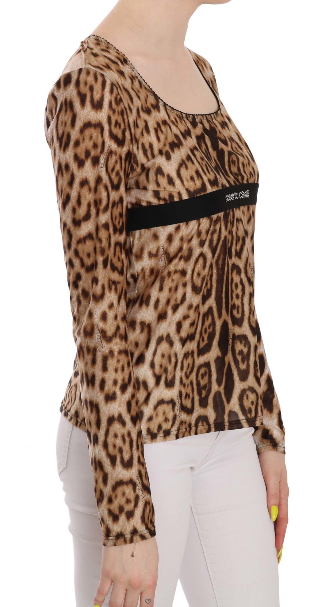 Roberto Cavalli Brown Long Sleeve T-Shirt for Women additional view