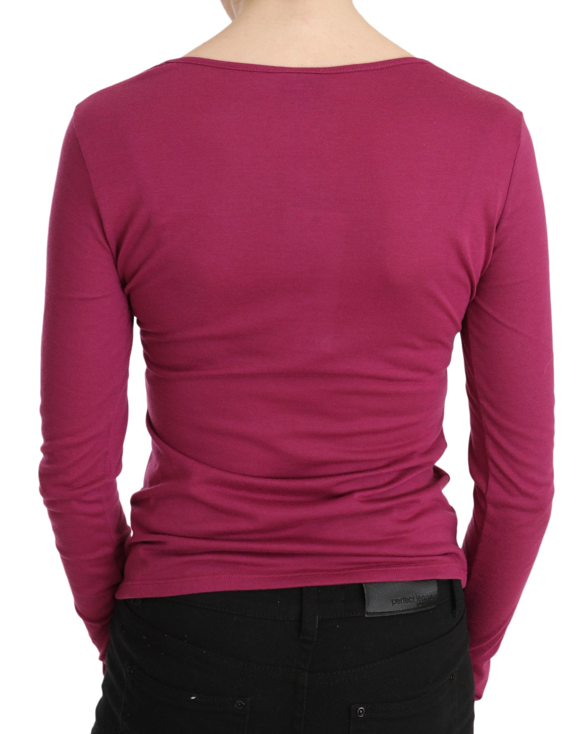 Exte Pink Long Sleeve T-Shirt for Women side view