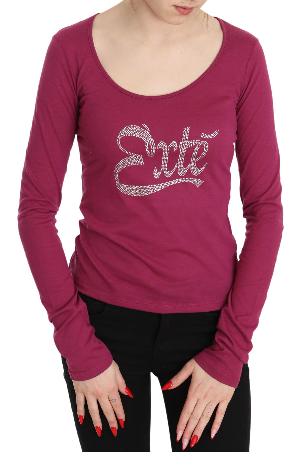 Exte Pink Long Sleeve T-Shirt for Women