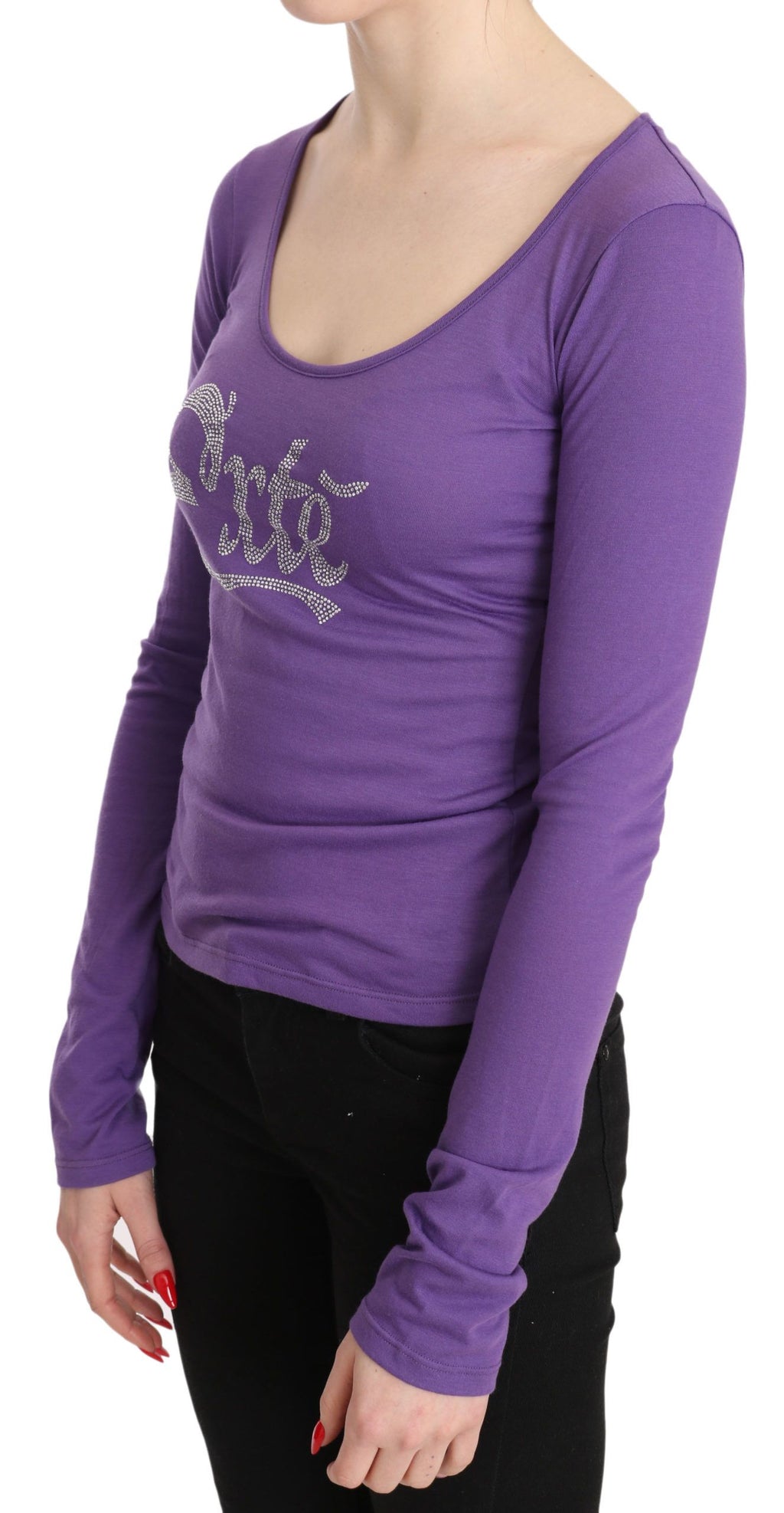 Exte Purple Long Sleeve T-Shirt for Women alternate view